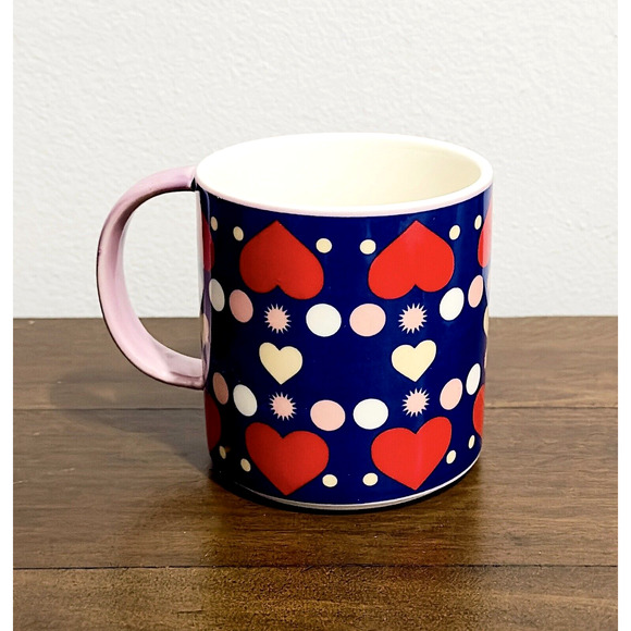 NWT: Maeve by Anthropologie - l'amour, Hearts, Ceramic Coffee Mug - Picture 4 of 5